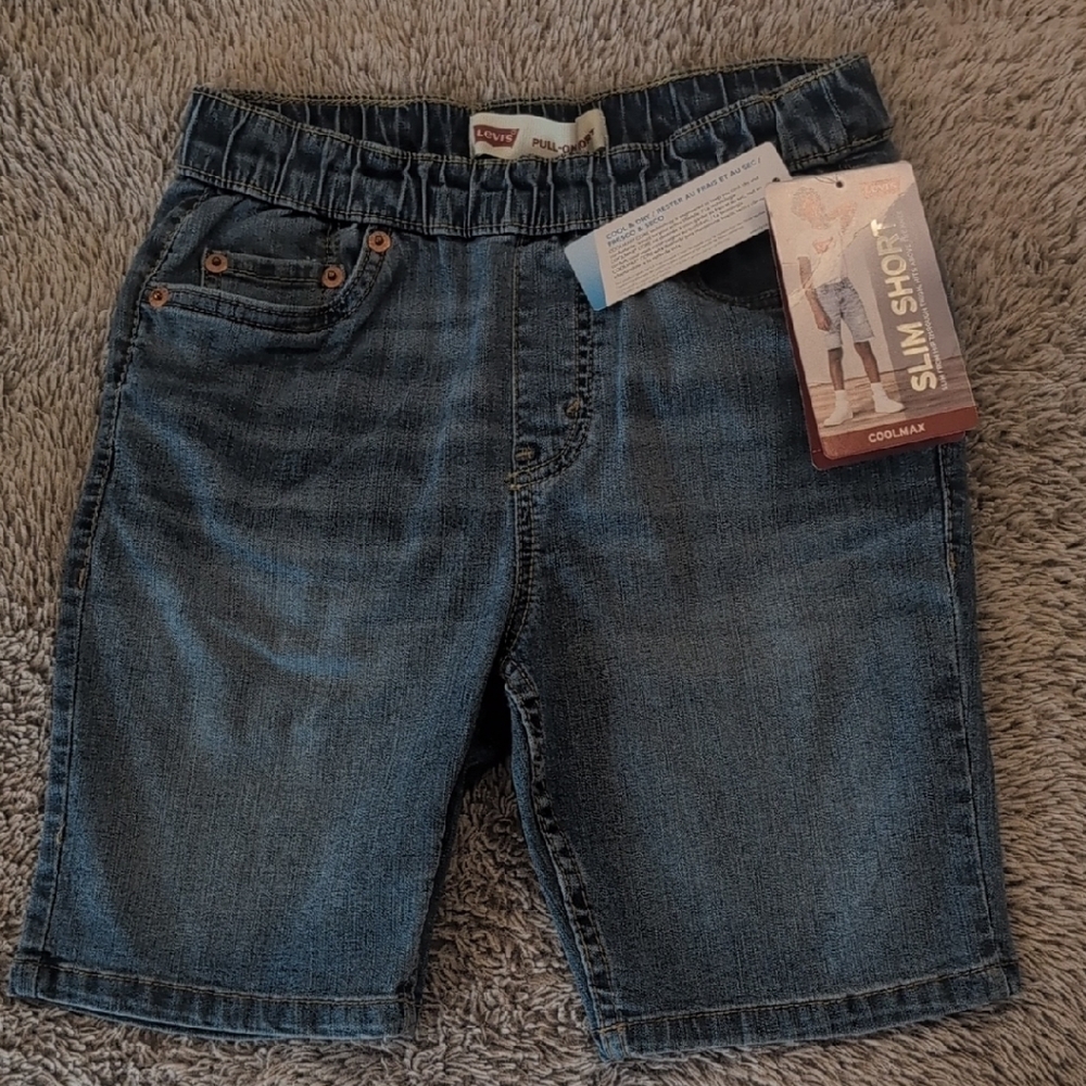 Levi's Dark Blue Slim Denim Shorts